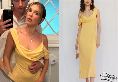 millie bobby brown yellow dress